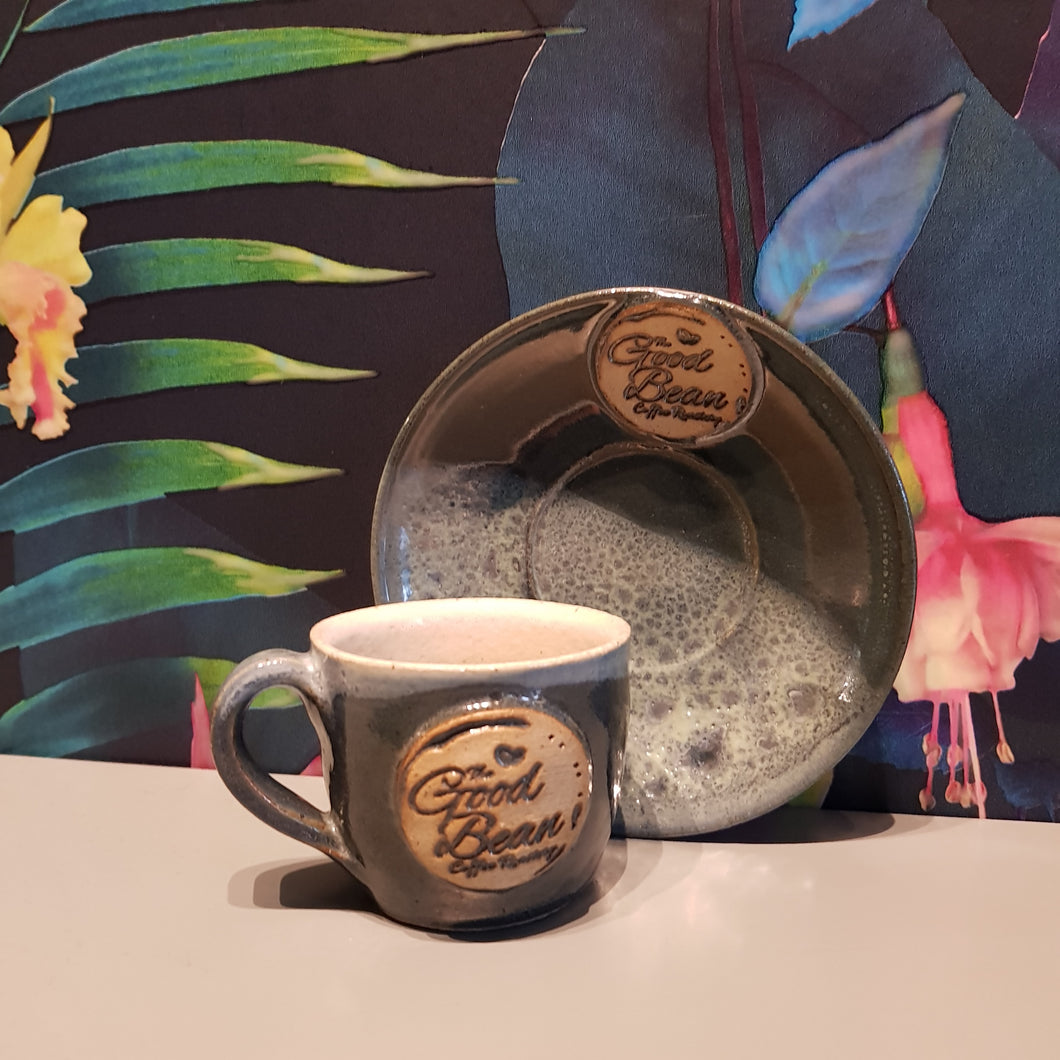 Hand made Espresso Coffee Cup & Saucer